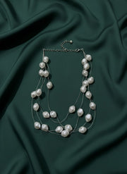 Antique Pearls Layered Necklace