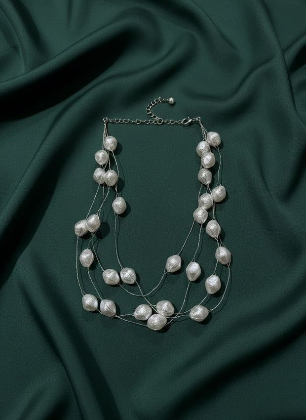 Antique Pearls Layered Necklace