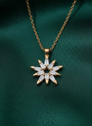 Classic Star Shaped Pandent With Chain