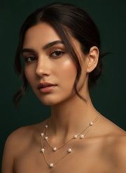 Trendy Pearls Layered Necklace