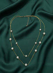 Trendy Pearls Layered Necklace