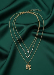 Classic Beads & Stone Layered Chain