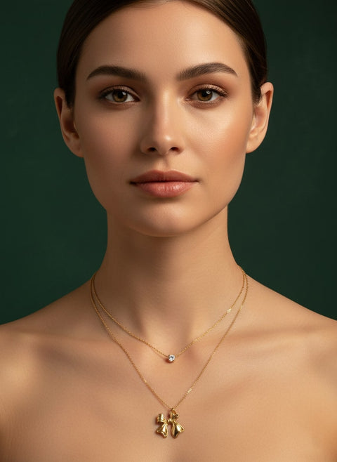 Trendy Layered Pandent With Chain