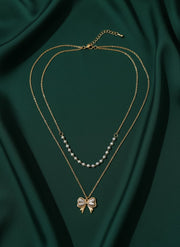 Classic Beads & Stone Layered Chain