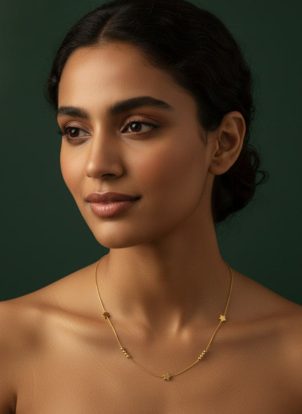 Fancy Beads & Stars Minimal Chain