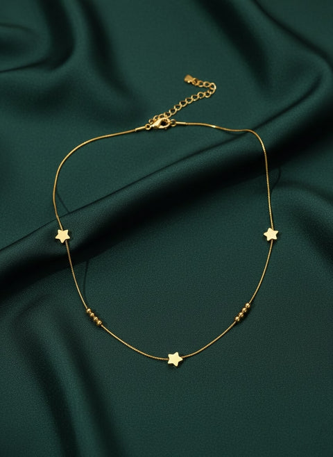 Fancy Beads & Stars Minimal Chain