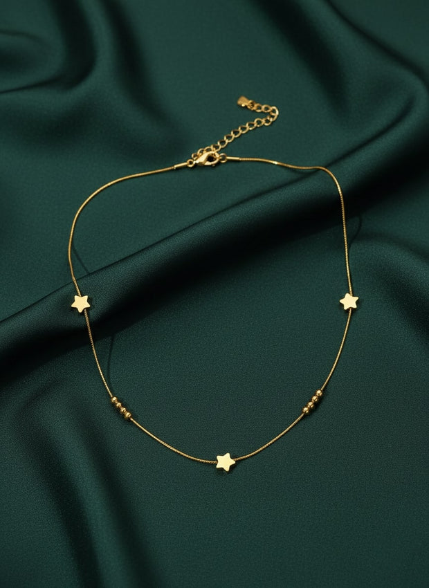 Fancy Beads & Stars Minimal Chain