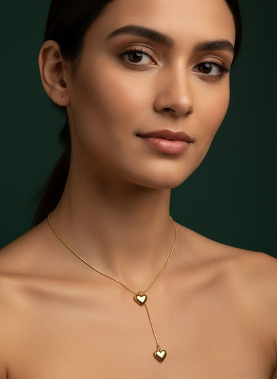 Heart-Shaped Minimal Pandent Necklace