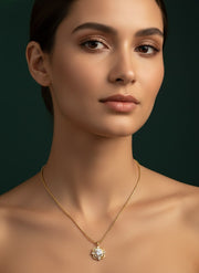 Beautiful Suare Pendant with Chain