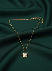 Trendy Sun Pendant with Chain
