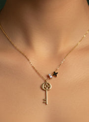 Trendy Stylish Key Pendant with Chain