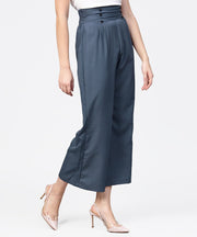 Aasi - House of Nayo Grey ankle length straight trouser