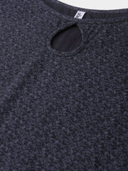 Women Black & Grey Straight Abstract Printed Kurta And Palazzos Set